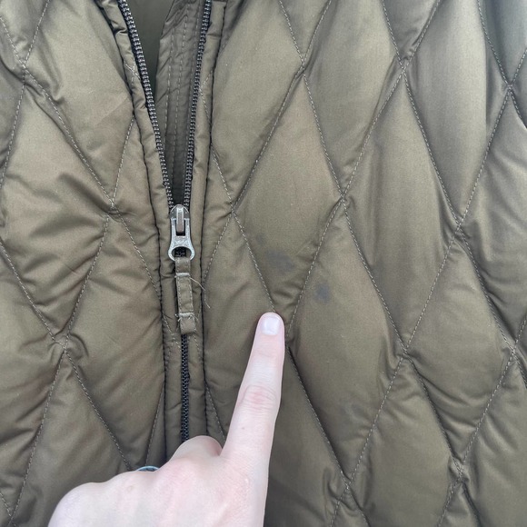 Lands’ End Goose Down Quilted Puffer Jacket Womens Sz 14/16 Brown Warm Winter - Picture 8 of 11